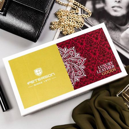 Portfel damski skórzany skóra naturalna  Peterson 