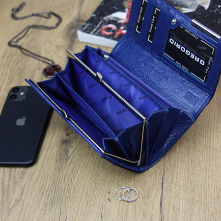 Portfel damski skórzany skóra naturalna Gregorio 