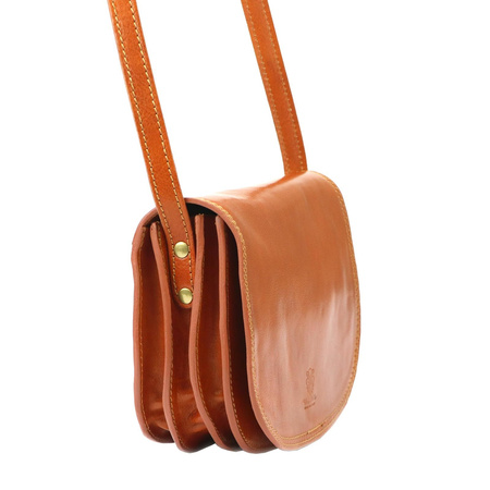 Florence torebka listonoszka skóra naturalna brązowy