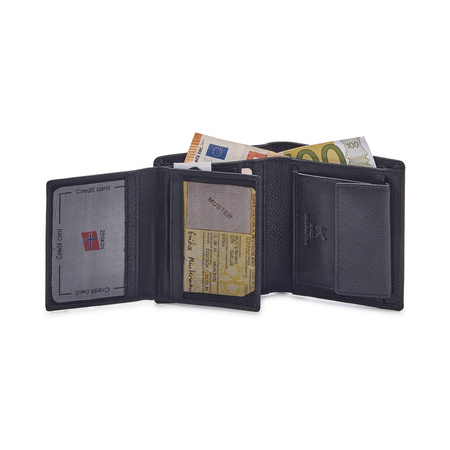 Portfel męski skórzany skóra naturalna Nordee