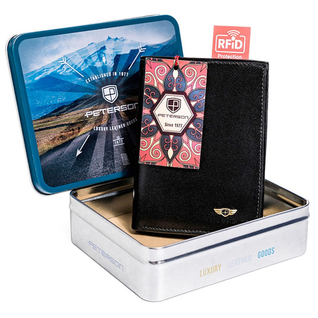 Portfel męski skórzany skóra naturalna  Peterson