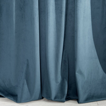 ZASŁONA GOTOWA AURORA NA TAŚMIE 140X270 CM GRANATOWY