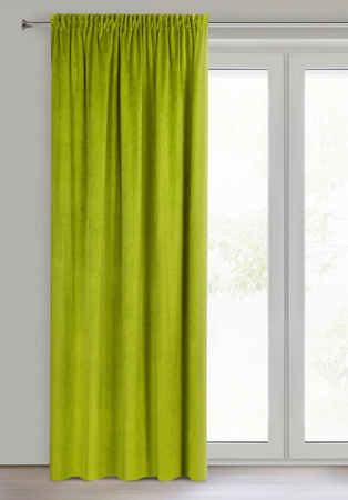 ZASŁONA GOTOWA PIERRE NA TAŚMIE 140 X 300 CM OLIWKOWY