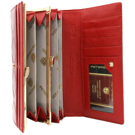 Portfel damski skórzany skóra naturalna  Peterson 