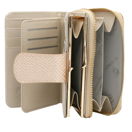 Portfel damski skóra naturalna skórzany Peterson