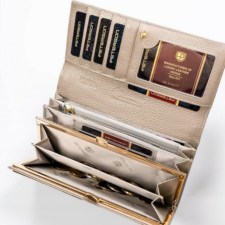 Portfel damski skórzany skóra naturalna  Peterson