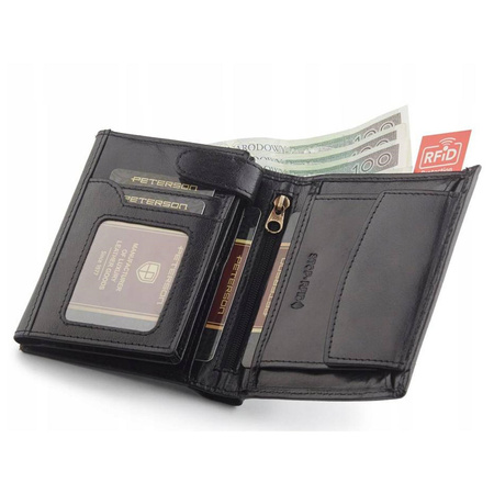 Portfel męski skórzany skóra naturalna  Peterson