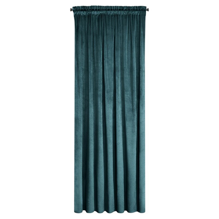 ZASŁONA GOTOWA MELANIE NA TAŚMIE 140 X 270 CM CIEMNOTURKUSOWY