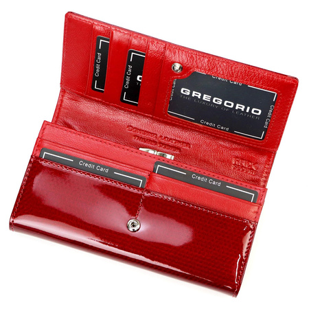 Gregorio portfel skóra naturalna beżowy Gregorio 100 - kobieta