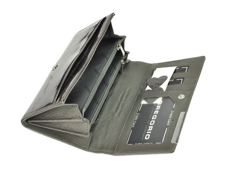 Gregorio portfel skóra naturalna czerwony Gregorio GF114 - kobieta