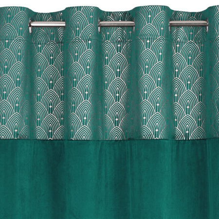 ZASŁONA GOTOWA D91 AGNES 140 X 250 CM TURKUSOWY