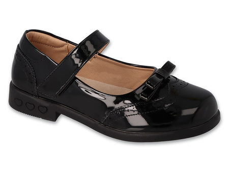 Befado balerinki buty eleganckie dla dziewczynki czarne 