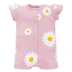 Rampers ROZP DAISY różowy,stokrotki 68