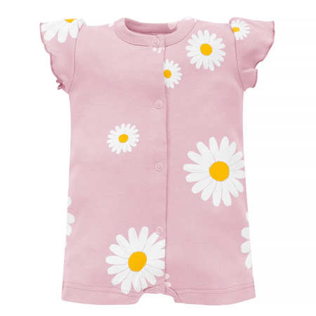 Rampers ROZP DAISY różowy,stokrotki 68