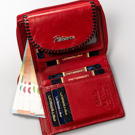 Portfel damski skóra naturalna skórzany Peterson