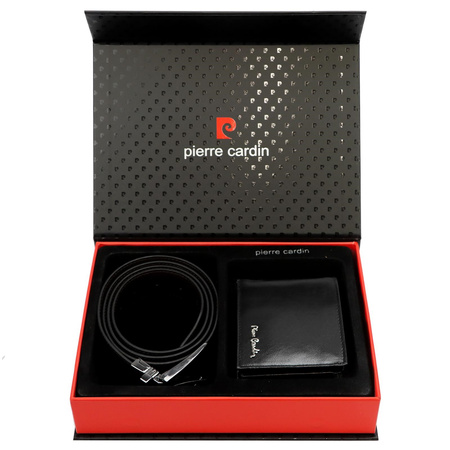 Zestaw na prezent dla mężczyzny portfel i pasek męski skórzany Pierre Cardin