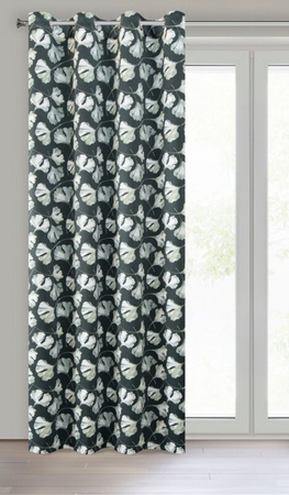 ZASŁONA GOTOWA D91 AIDA 140X250 CM CIEMNOZIELONY