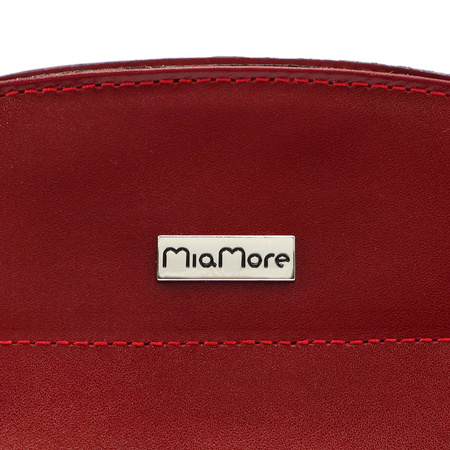 MiaMore torebka listonoszka skóra naturalna czerwony
