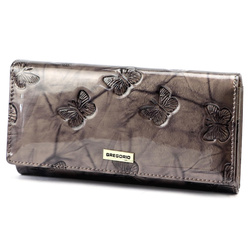 Portfel damski skóra naturalna skórzany Gregorio
