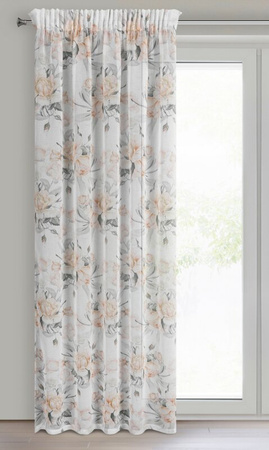 ZASŁONA GOTOWA ELLIE NA TAŚMIE 140 X 270 CM KREMOWY