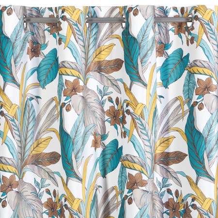 ZASŁONA GOTOWA D91 BARI 140 X 250 CM TURKUSOWY