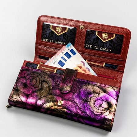 Portfel damski skórzany skóra naturalna  Peterson 