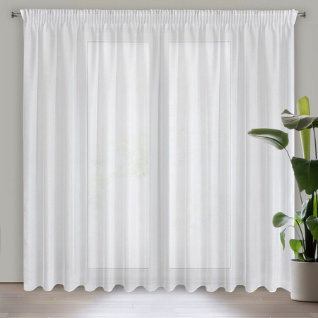 FIRANA GOTOWA REBECCA NA TAŚMIE 400 X 250 CM BIAŁY