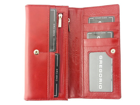 Portfel damski skórzany skóra naturalna Gregorio 