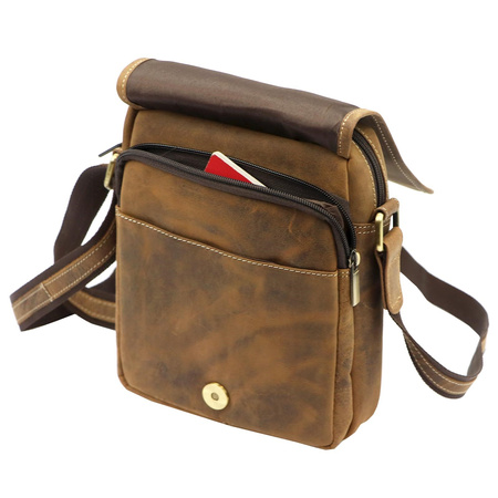 Torba saszetka na ramię męska skórzana skóra naturalna Nordee 