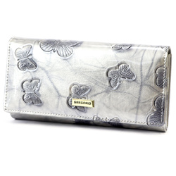 Portfel damski skórzany skóra naturalna Gregorio