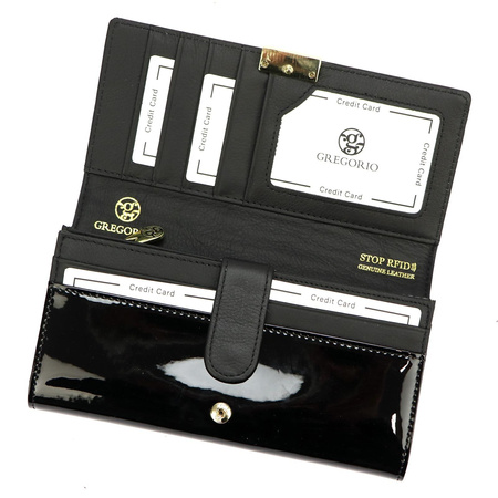 Portfel damski skórzany skóra naturalna Gregorio