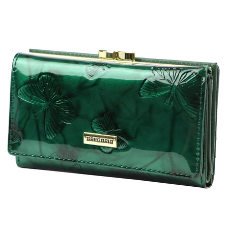 Portfel damski skóra naturalna skórzany Gregorio 