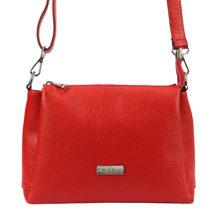 MiaMore torebka listonoszka skóra naturalna różowy