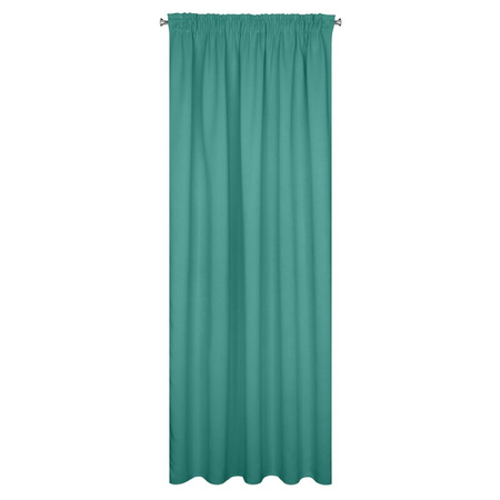 ZASŁONA GOTOWA D91 PARISA NA TAŚMIE 140 X 270 CM TURKUSOWY