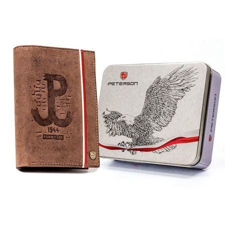 Portfel męski skórzany skóra naturalna  Peterson