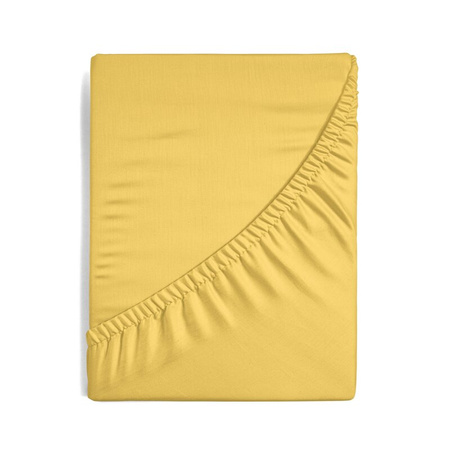 PRZEŚCIERADŁO Z GUMKĄ JERSEY D91 120 X 200 X 25 CM MUSZTARDOWY