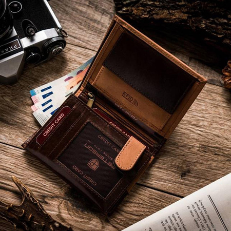 Portfel damski skórzany skóra naturalna  Peterson