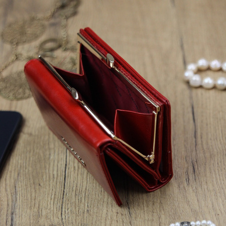 Portfel damski skórzany skóra naturalna Gregorio 