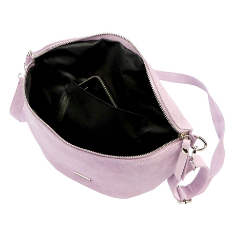 MiaMore torebka listonoszka skóra naturalna fioletowy