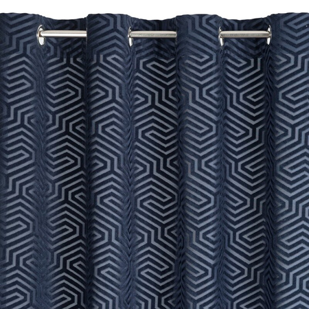 ZASŁONA GOTOWA INGA 140 X 250 CM GRANATOWY