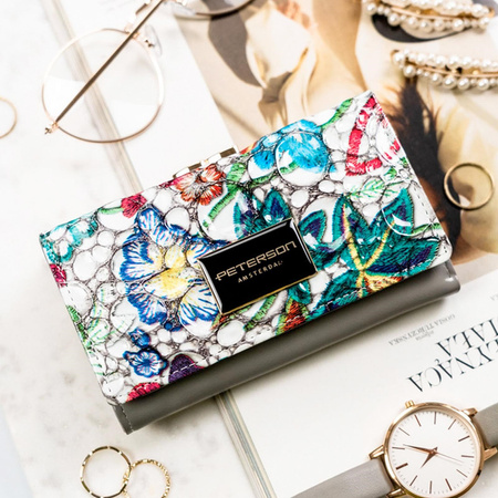 Portfel damski skóra naturalna skórzany Peterson