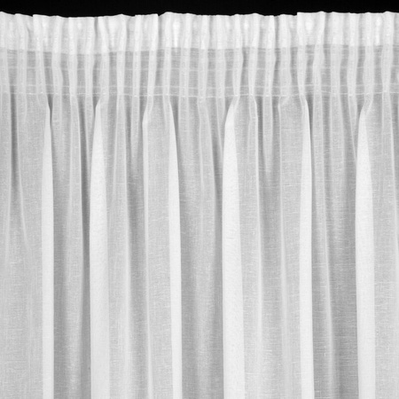 FIRANA GOTOWA SANDRA NA TAŚMIE 140 X 270 CM BIAŁY