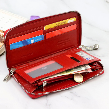 Portfel damski skóra naturalna skórzany Pierre Cardin