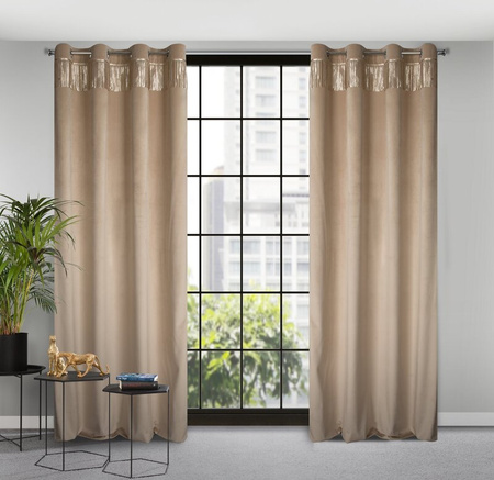 ZASŁONA GOTOWA JASPER 140 X 250 CM BEŻOWY