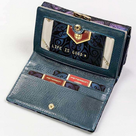 Portfel damski skórzany skóra naturalna  Peterson