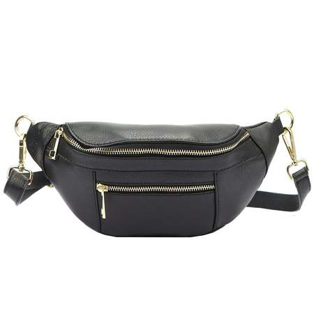 Torebka torebki skórzana saszetka nerka skóra naturalna Luka damska