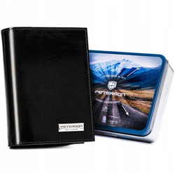 Portfel męski skórzany skóra naturalna  Peterson