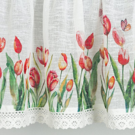 FIRANA GOTOWA STELLA NA TAŚMIE 150X30 CM BIAŁY