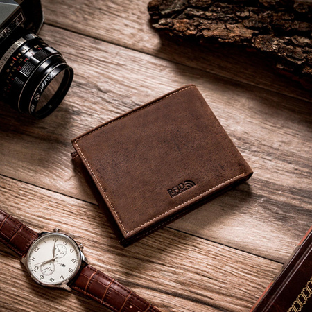 Portfel męski skórzany skóra naturalna  Peterson