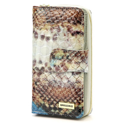 Portfel damski skórzany skóra naturalna Gregorio